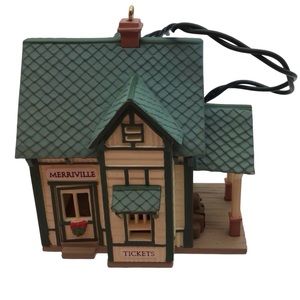 Hallmark 1987 “Merriville Train Station” Lighted Ornament